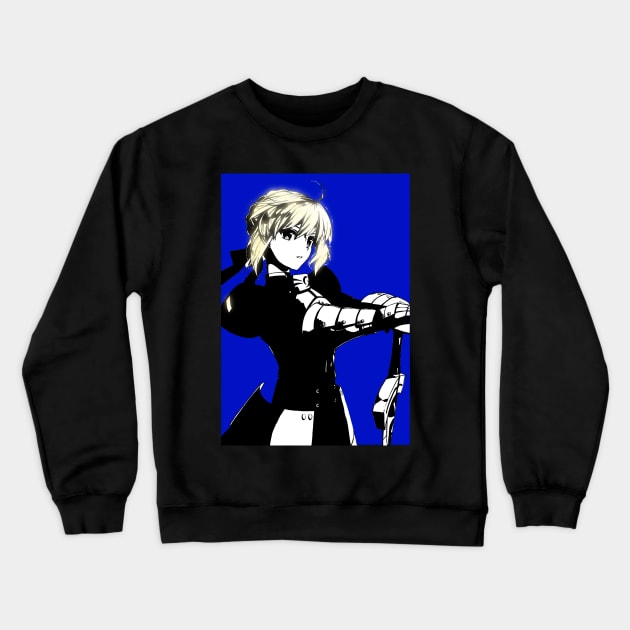 Artoria Pendragon Crewneck Sweatshirt by Sparkledoom